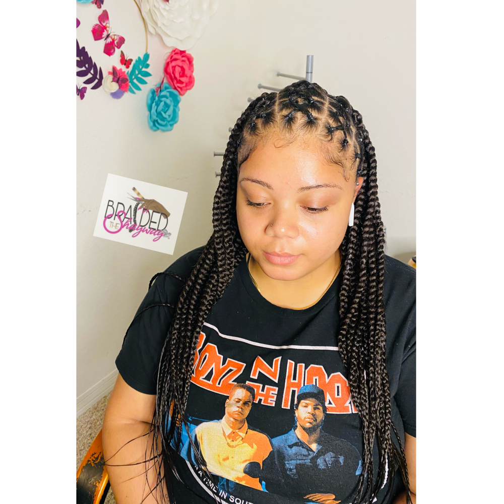 Criss Cross & Knotless Plaits