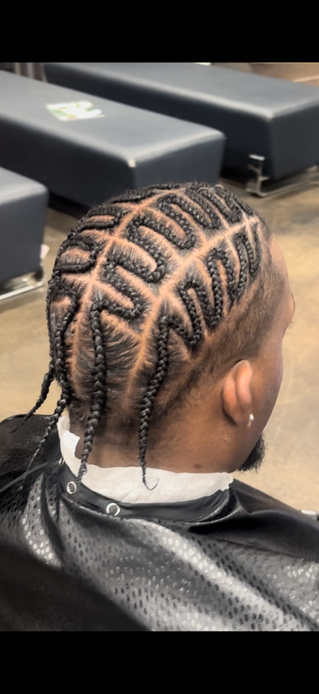 Cornrows at Oshi Wrote My Roots in Dallas, TX