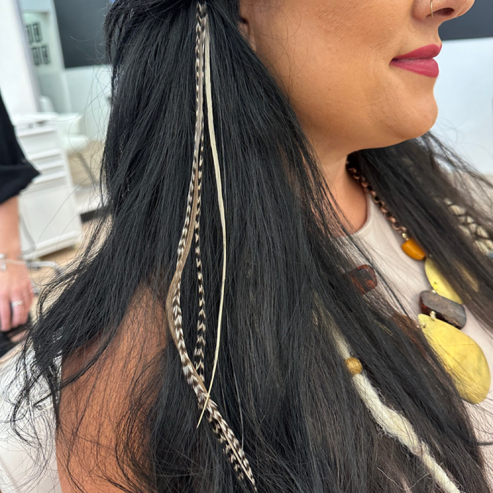 Feather Extension Add On at Groovy Beauty Babes in San Antonio, TX