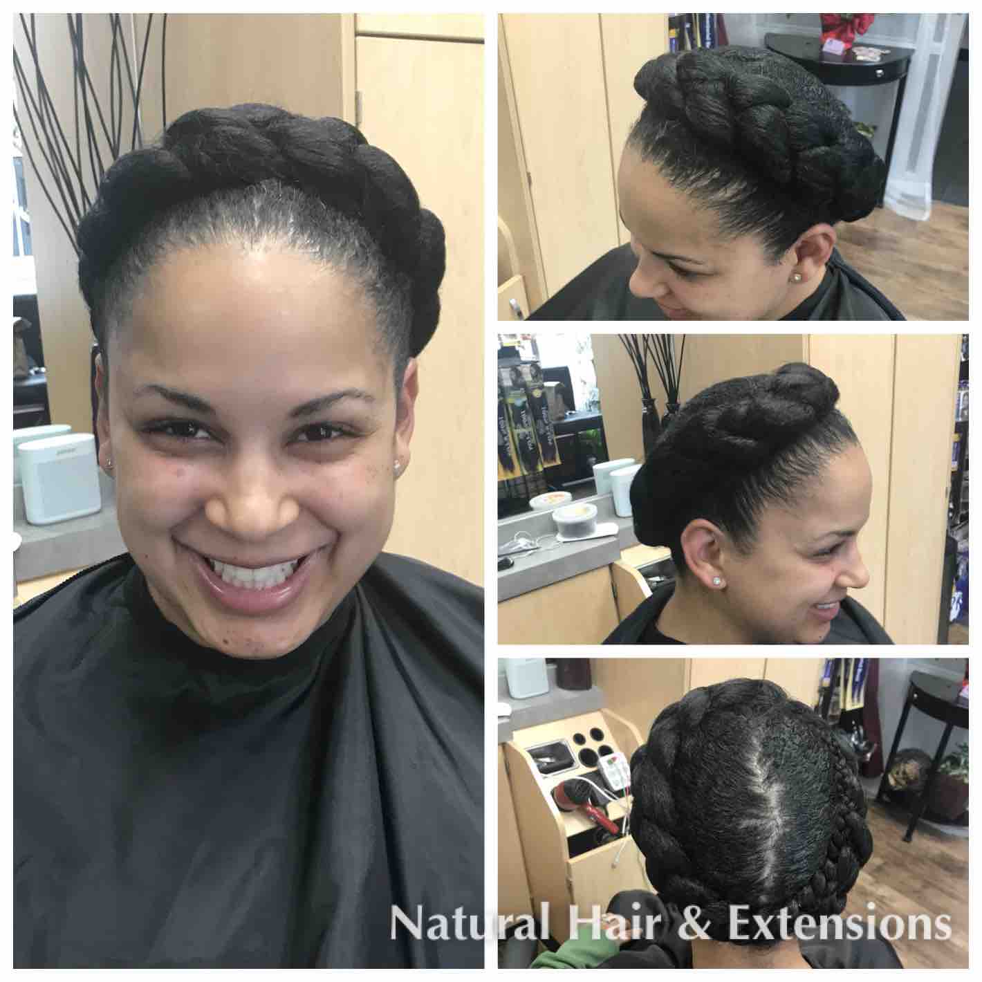 Natural Hair - Halo Braids