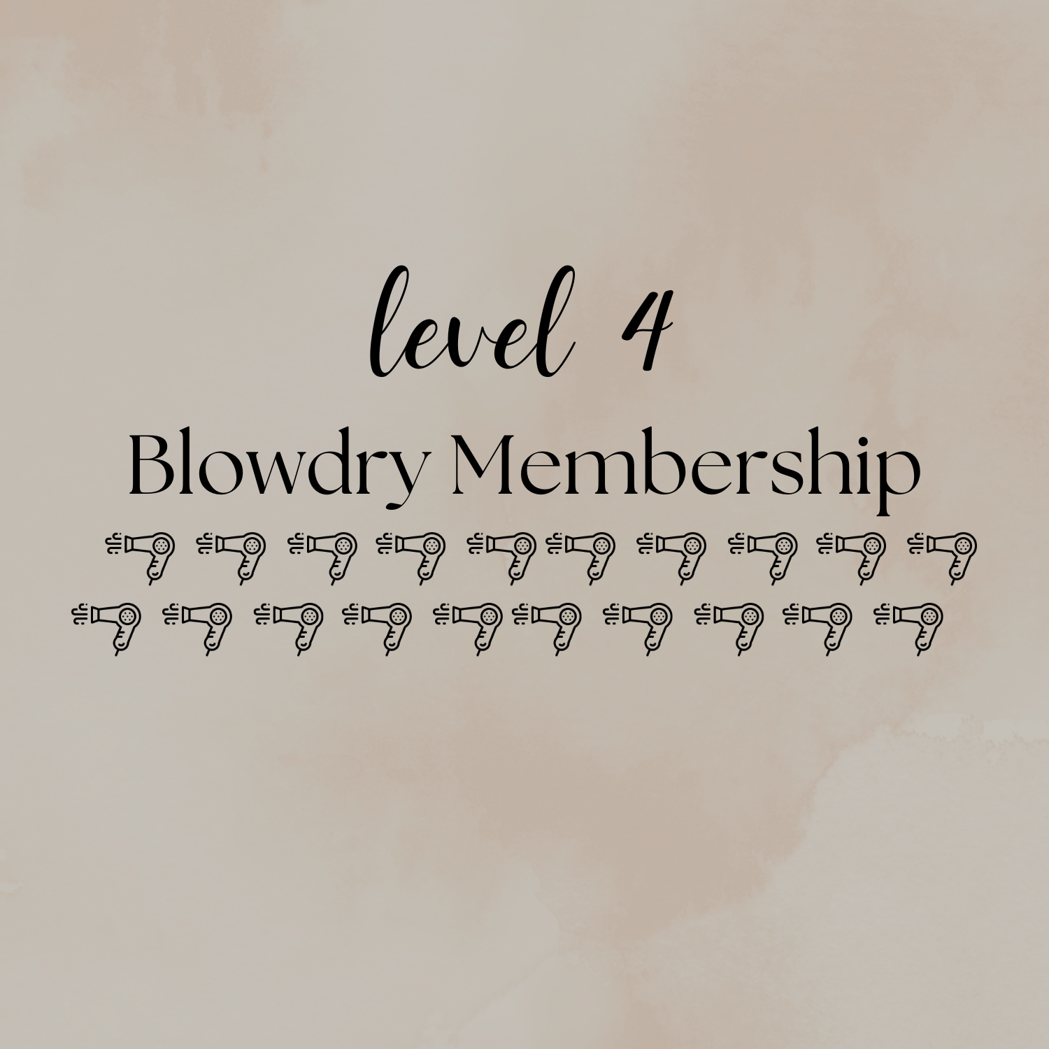Blowdry Membership Level 4