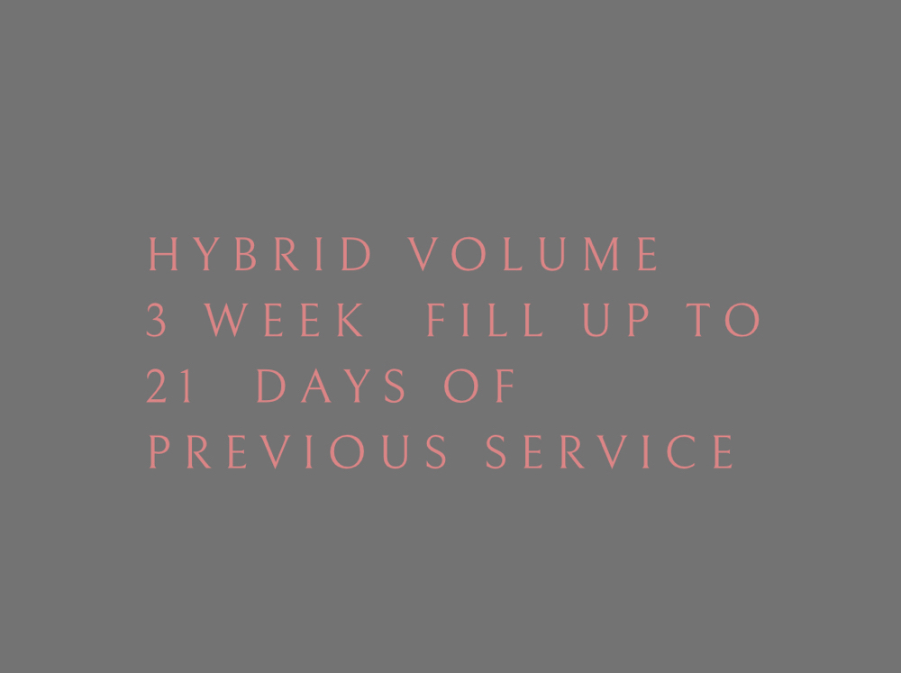 Hybrid Volume 3 Week Fill