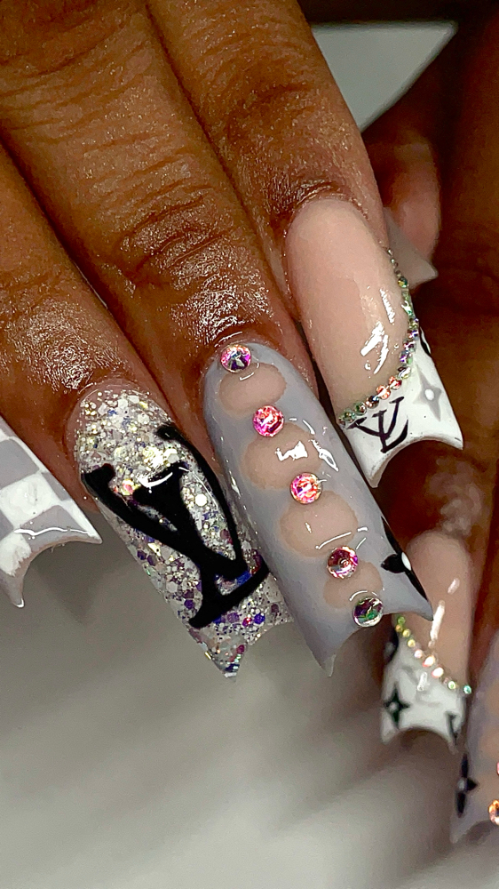 X-Long Acrylic Fill in at Nailsxk in Anniston, AL