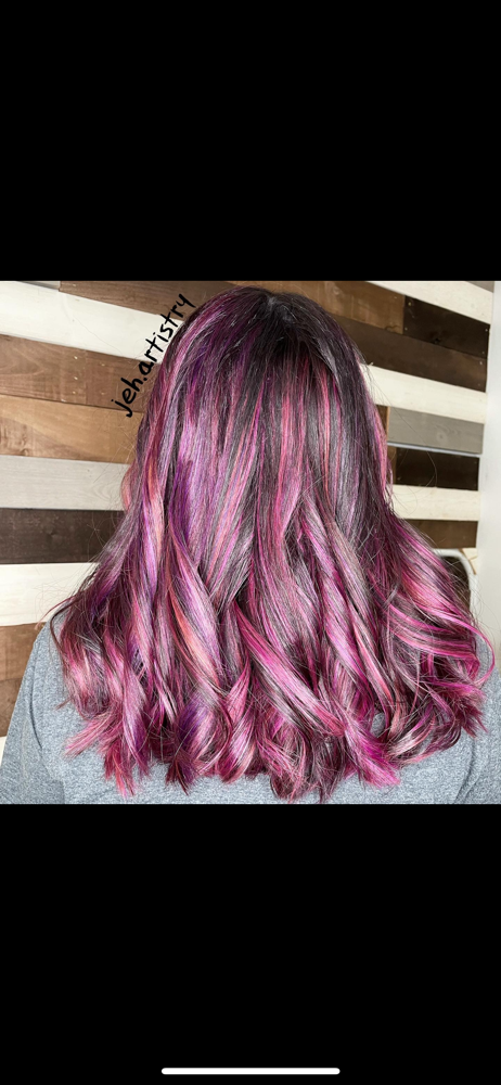 Vivid Color Long Hair No Bleaching