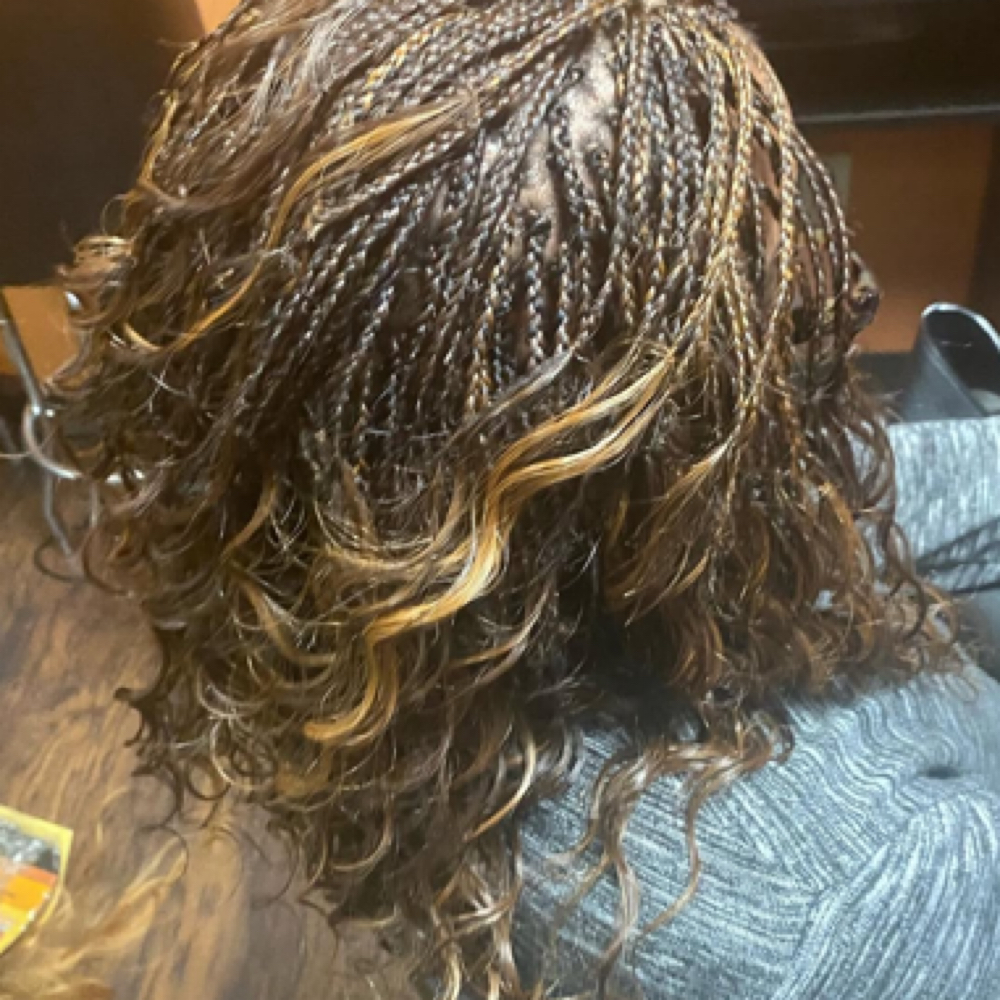 Micro Braids at Mame’s  hair braiding in Cordova, TN