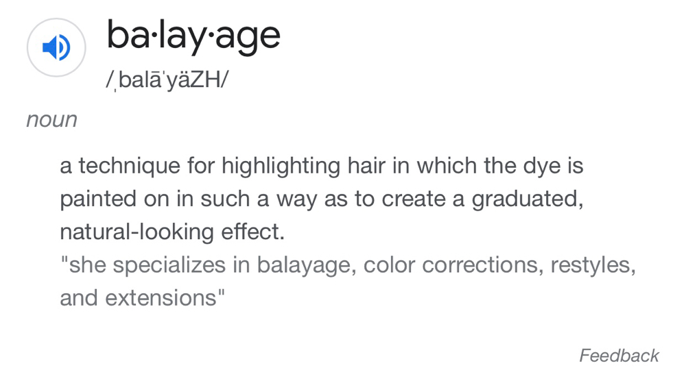 Balayage /blowout