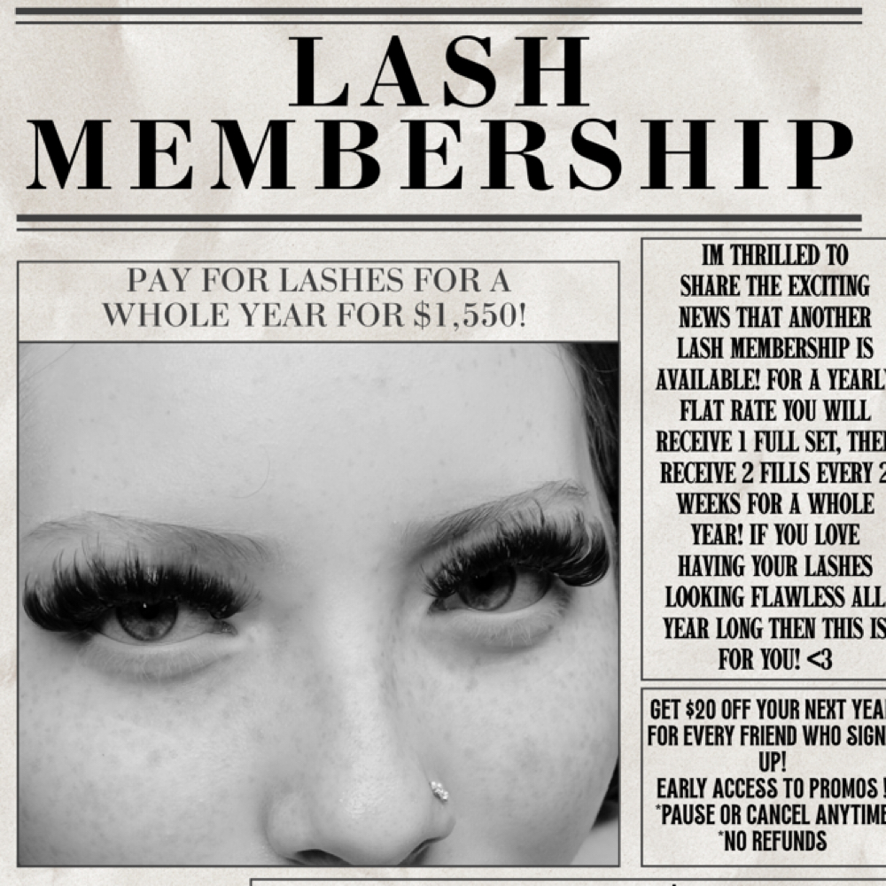 Yearly Lash Membership at Lash Babe in El Paso, TX