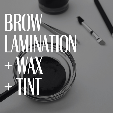 Brow Lamination + Wax + Tint
