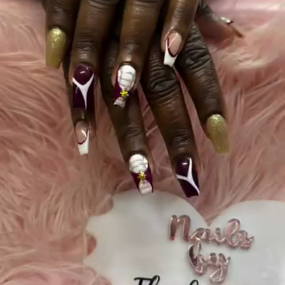Tier 2 Design at Beyond  Nails in Queens, NY