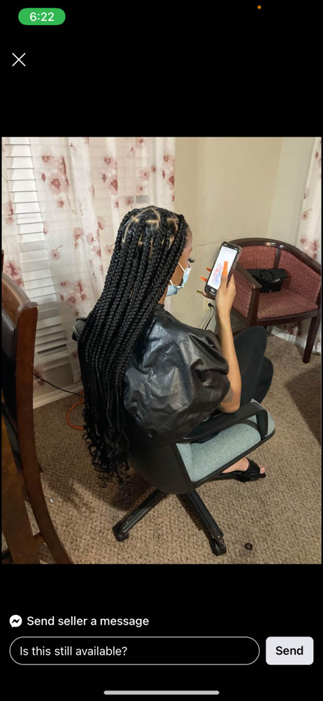 Jumbo Braids (mid Back)