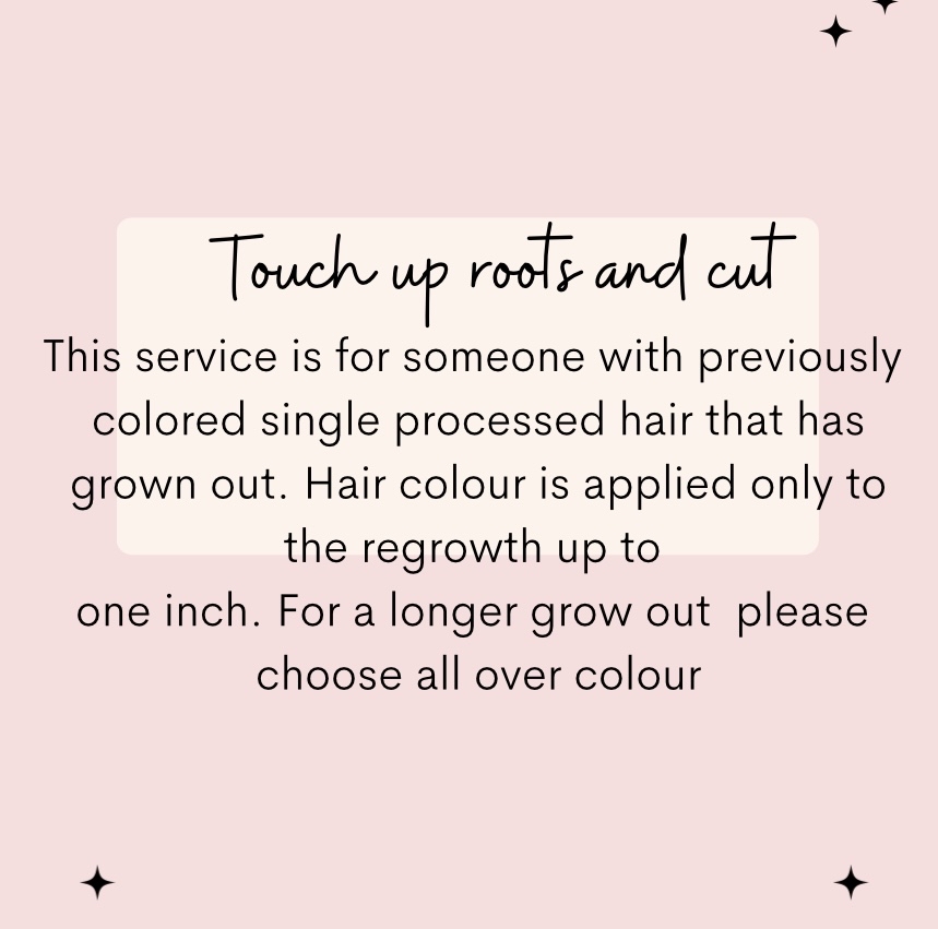 Touch-up (Roots) & Haircut