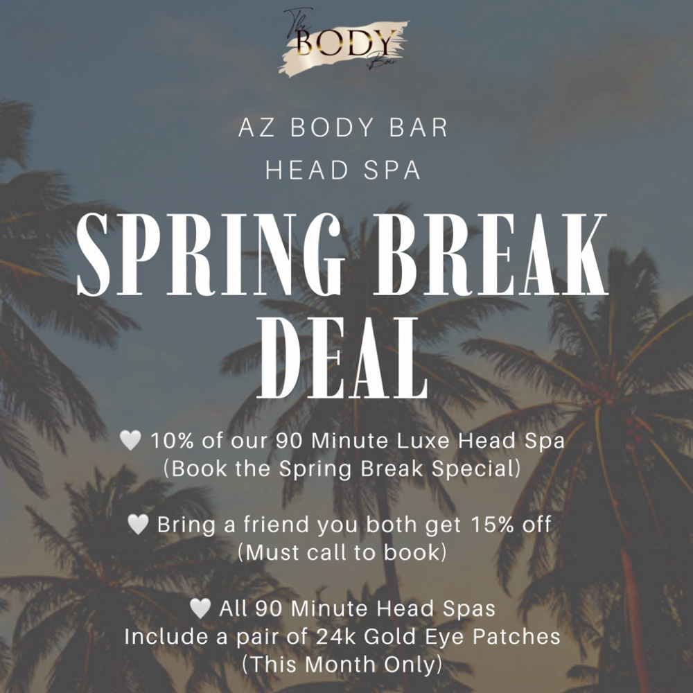 Spring Break Head Spa Deal at AZ Body Bar-Gilbert in Gilbert, AZ