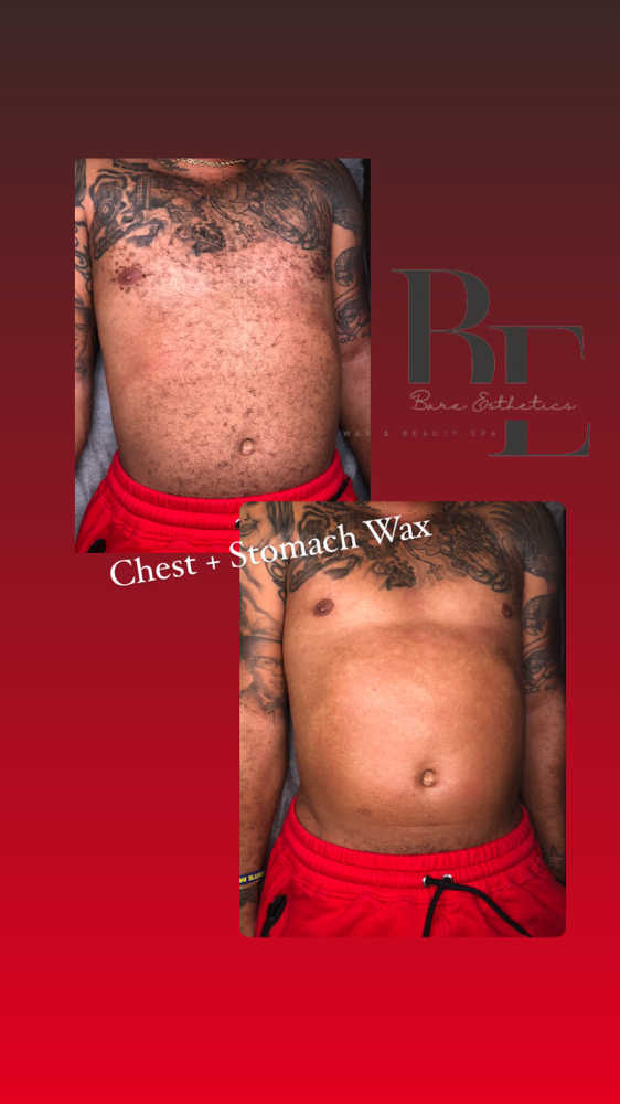 Chest + Stomach Wax - Men
