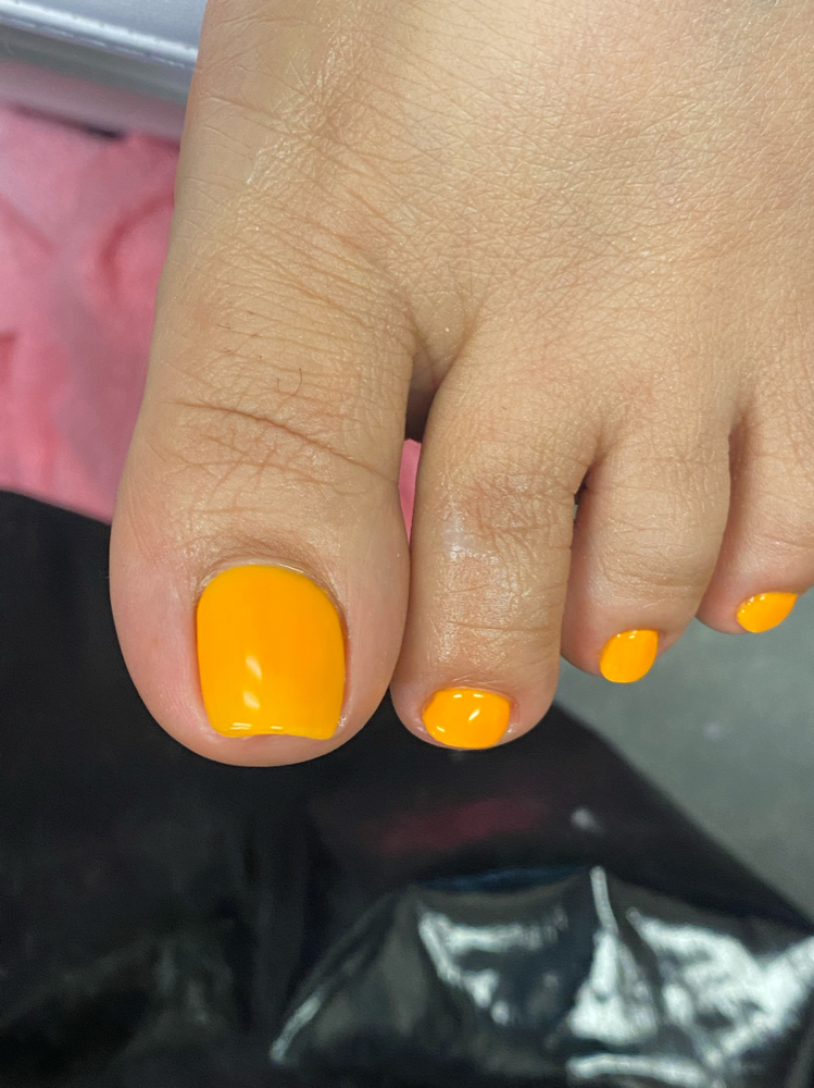 Waterless Gel Pedicure