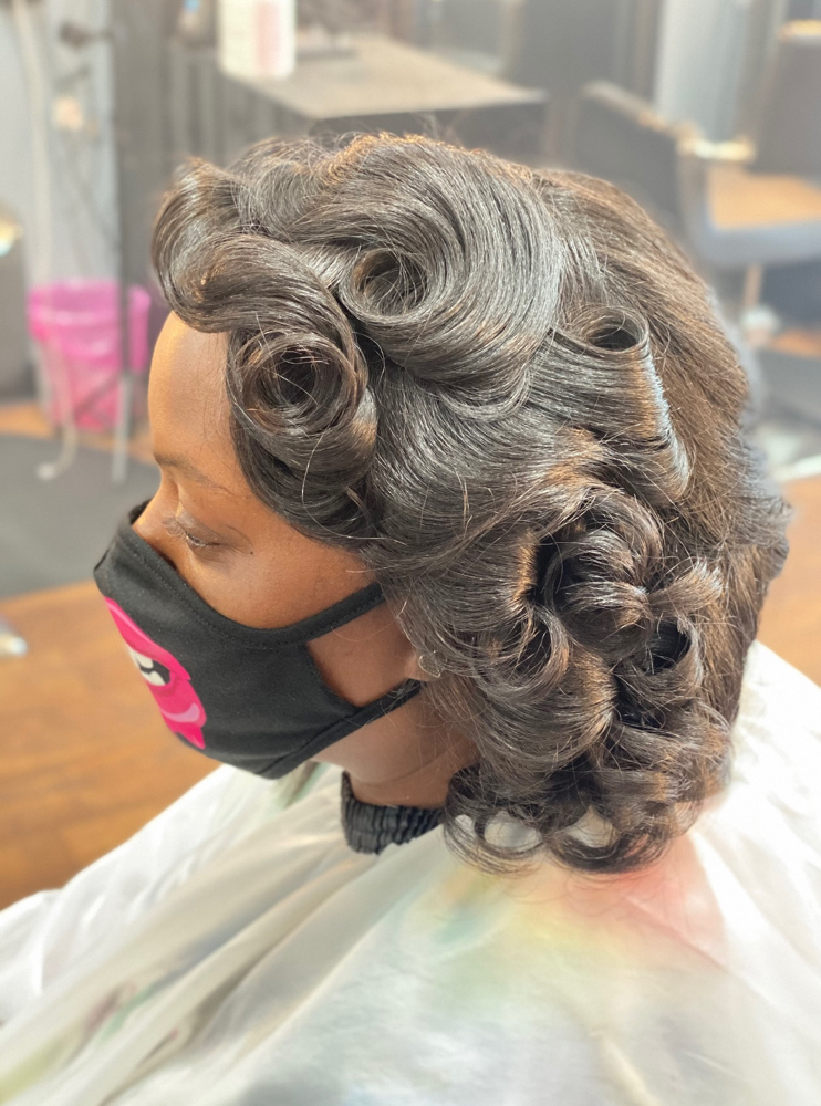 Silk Press And Curls