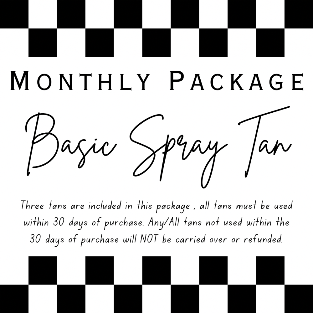 Basic Spray Tan Monthly Package