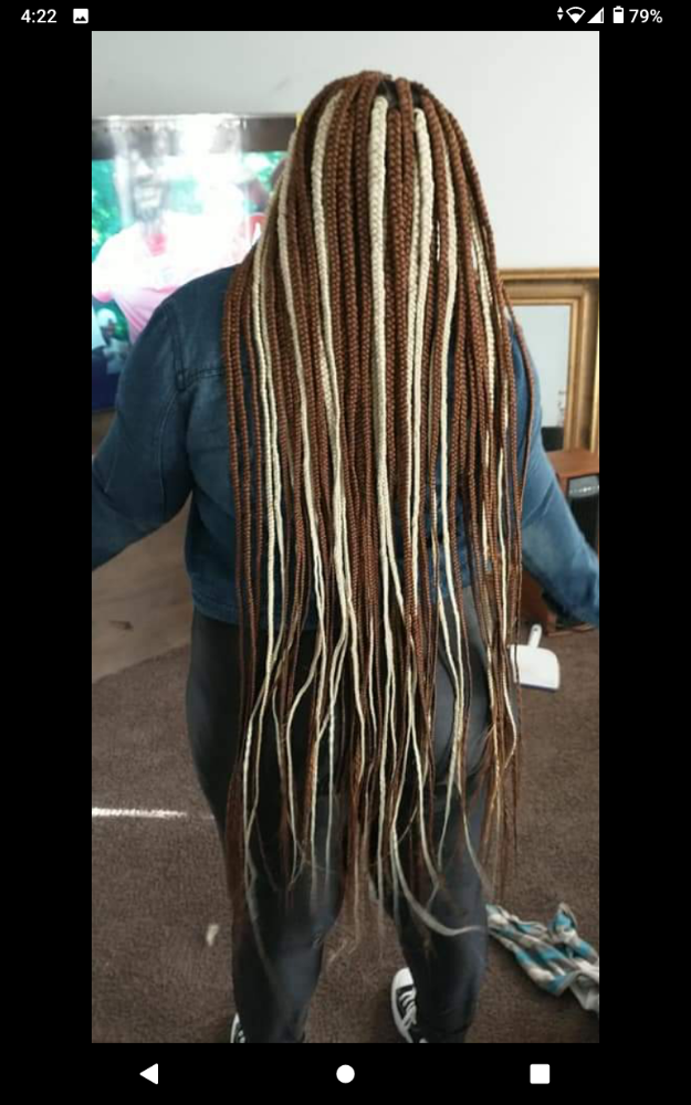 Knee Length Box Braids