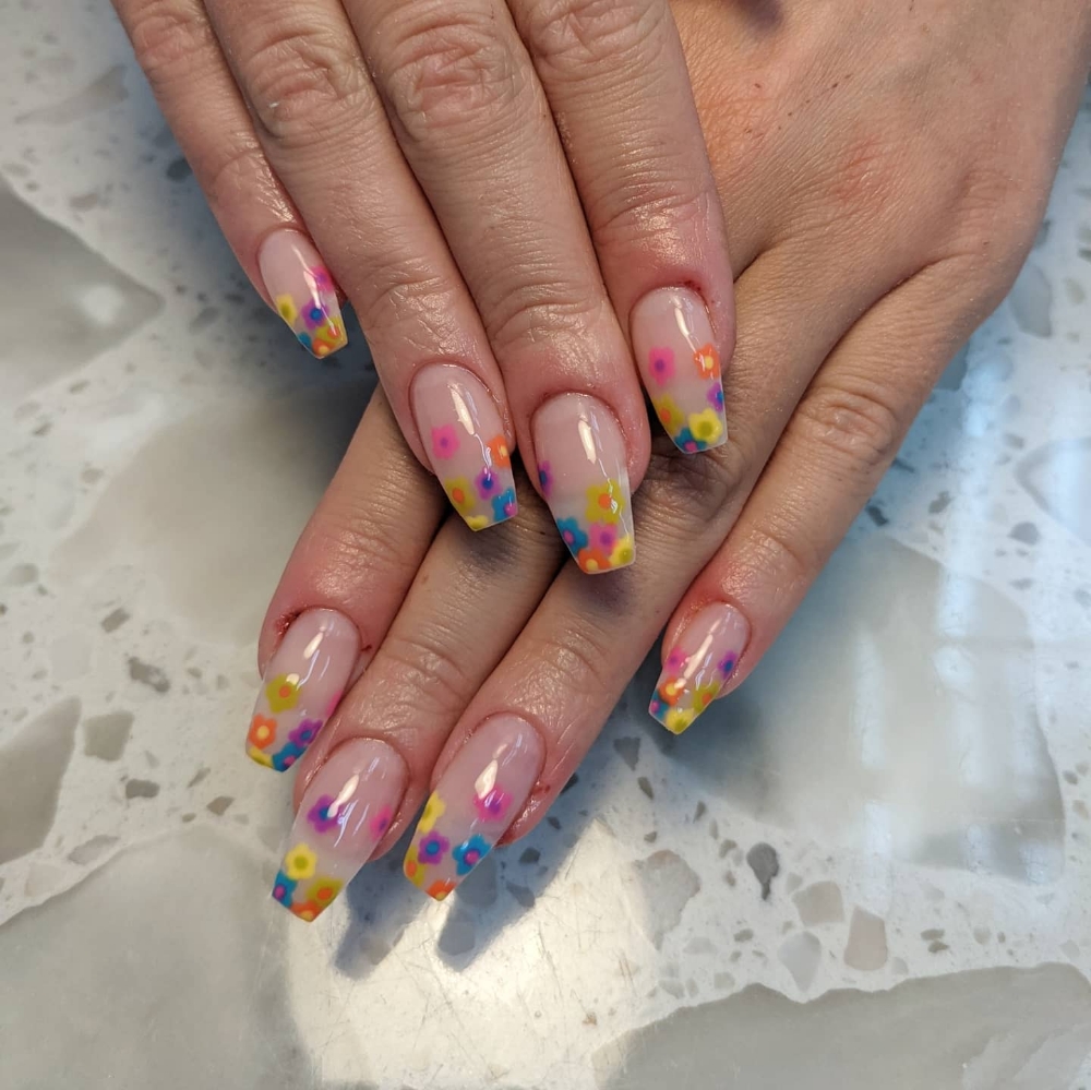 Builder Gel On Natural Nail +Design