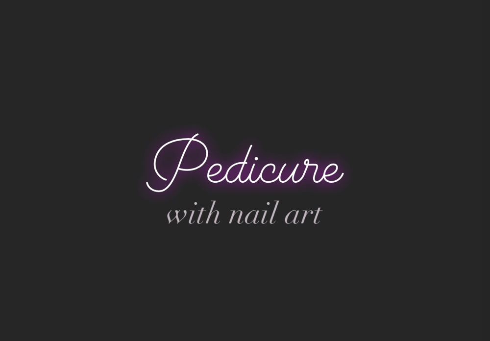 Pedicure With Nail Art