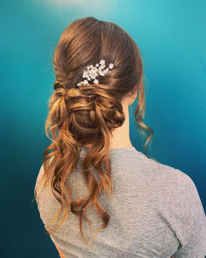 Special occasion updo/bridesmaid