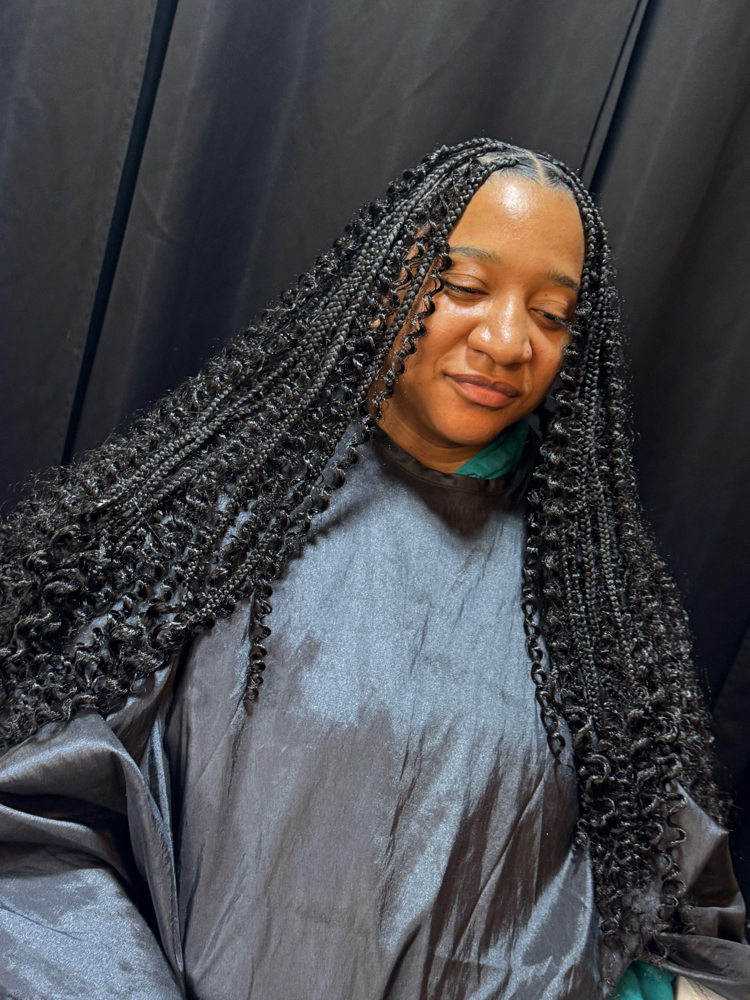 Medium Boho Knotless Braids