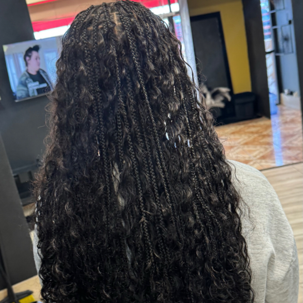 Medium Boho Knotless Braids at The Beauty Lounge in Las Vegas, NV