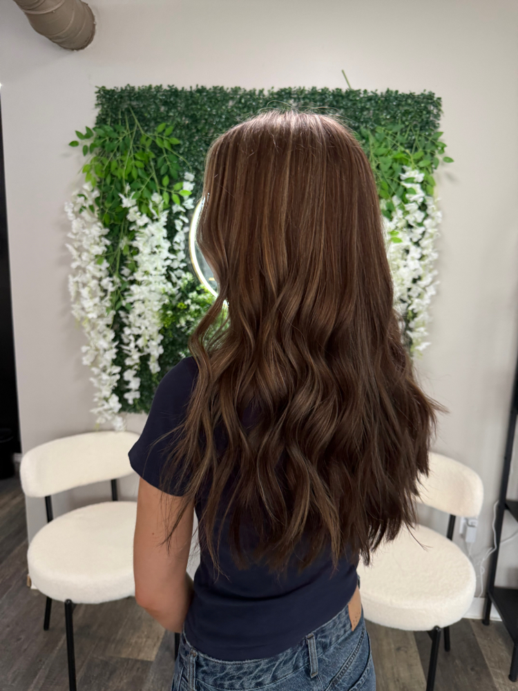 Partial Blonding And All Over Color