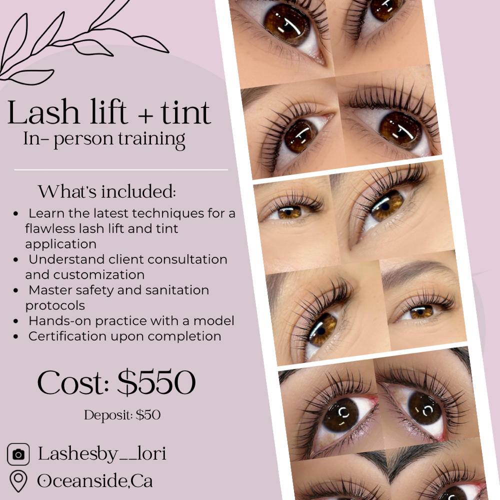 Lash Lift + Tint Training