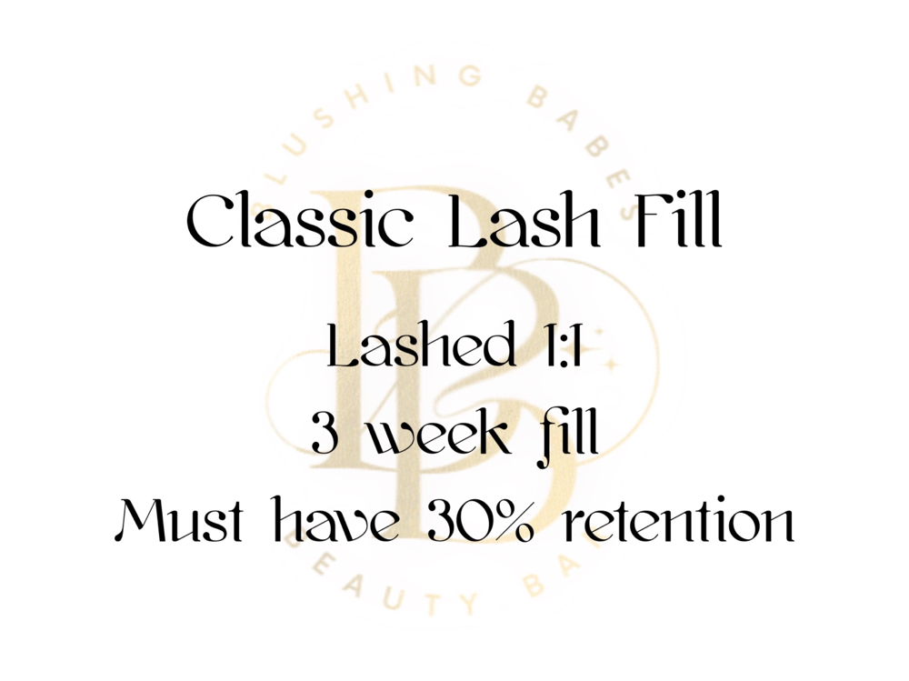 Classic Fill 30% Retention / 3 Week