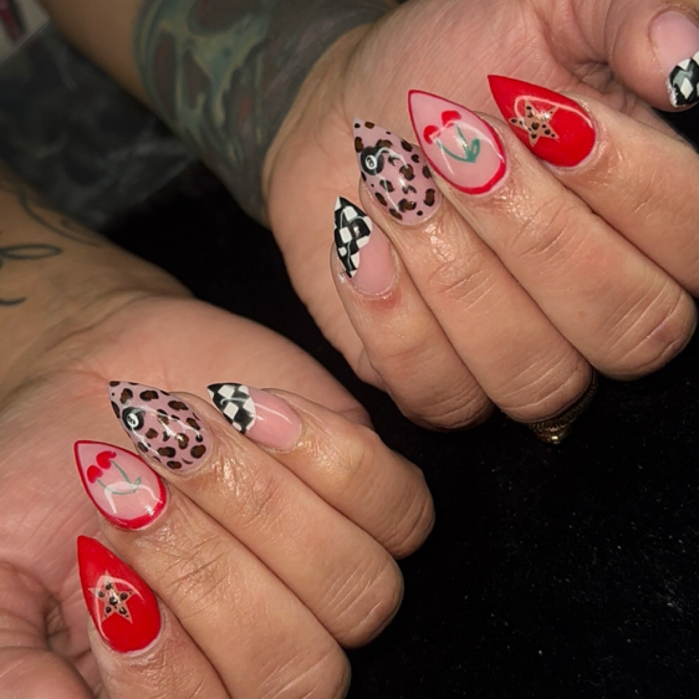 Medium Acrylic Full Set at Waxed & Inked Beauty in Post falls, ID