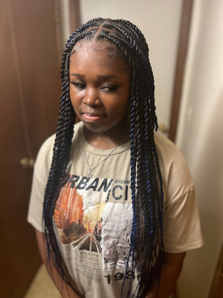 Medium Knotless Island Twists