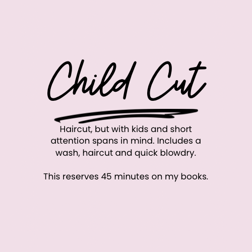 Child’s Cut, Blowdry & Style