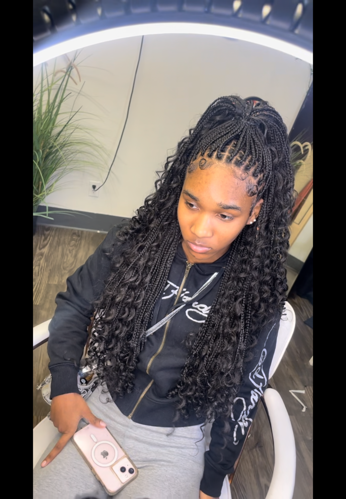 Small Boho Knotlessbraids at StephStyles in Arlington, TX