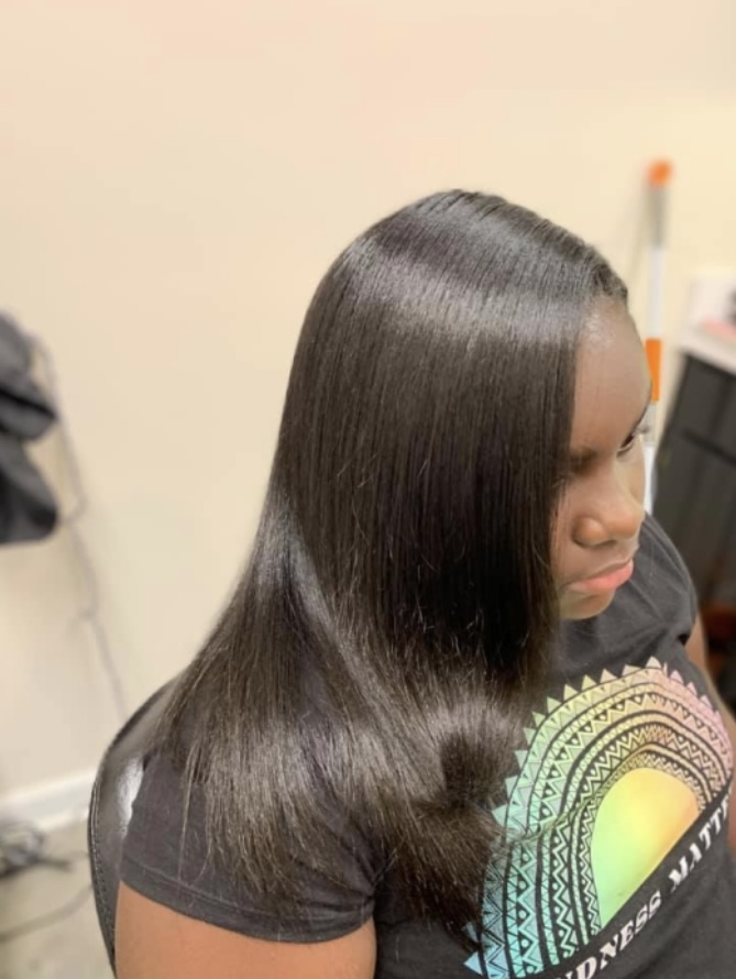 Premium Silk Press at The Beauty Bar in Rocky Mount, NC