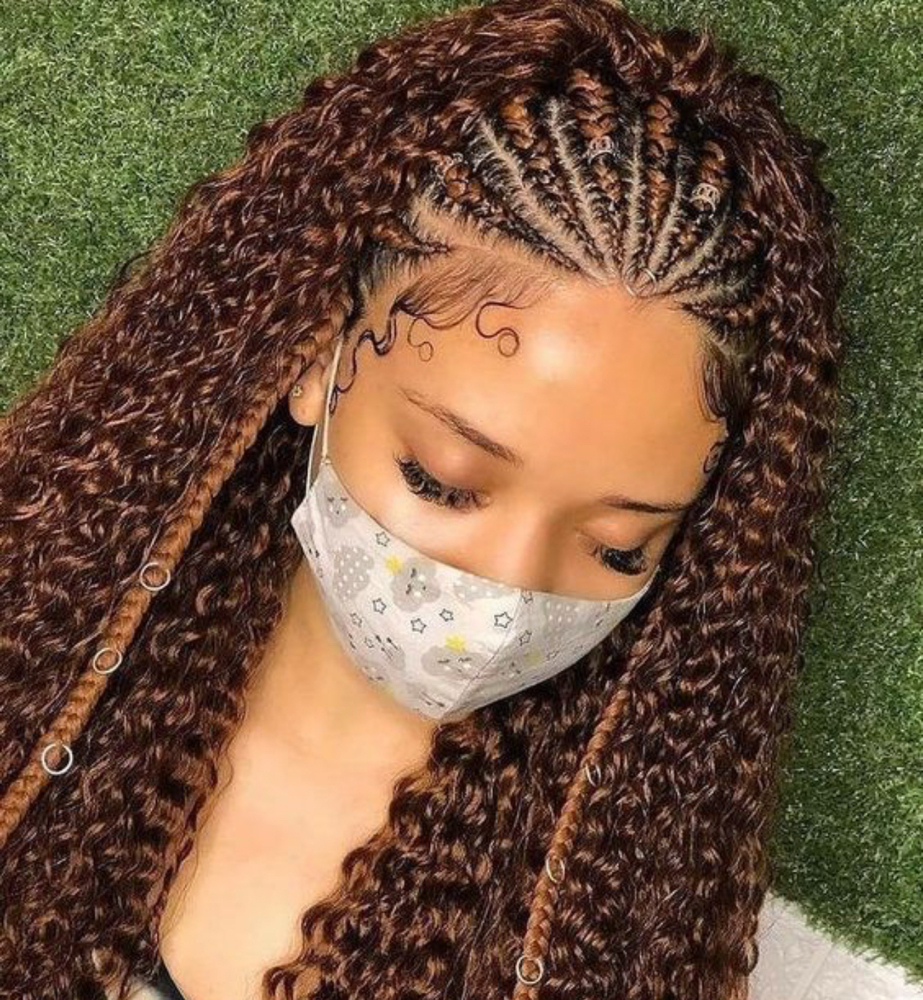 Cornrows Crochet In Back