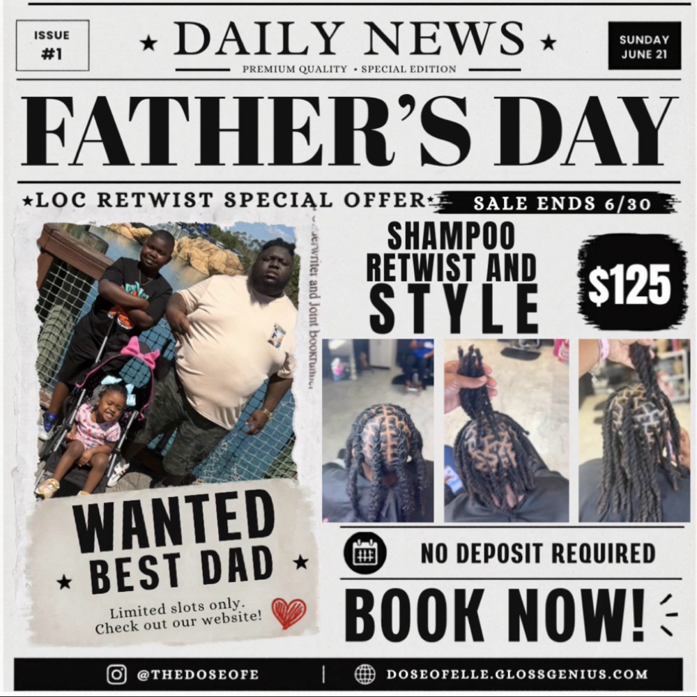 Fathers Day Special ! at Dose Of Elle LLC in Tallahassee, FL
