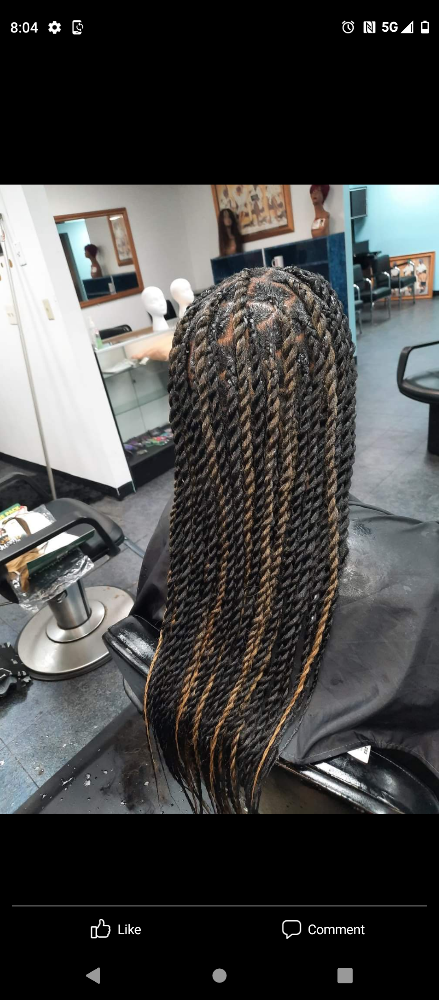 Medium Knotless Twist