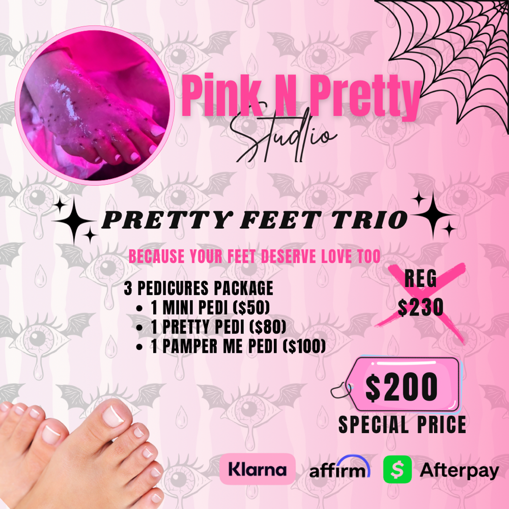 ✨Pretty Feet Trio $200✨
