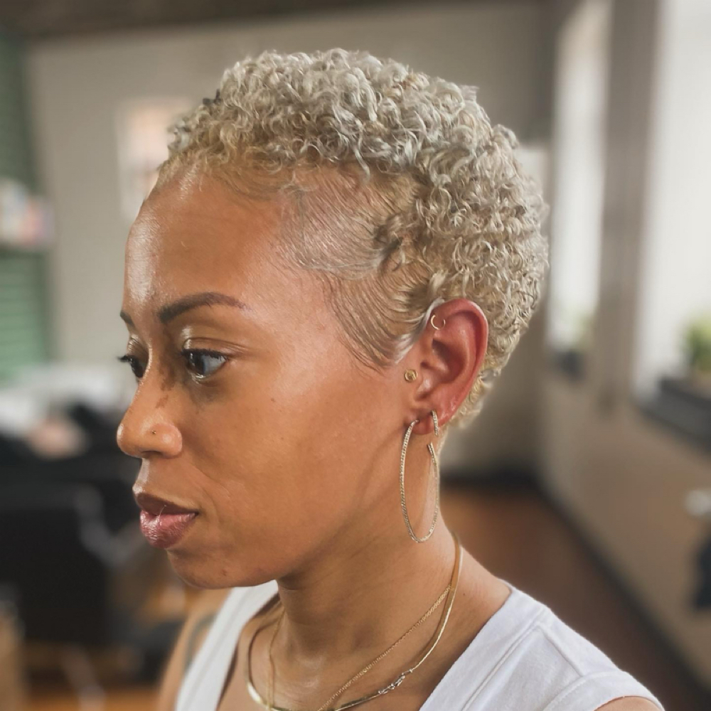 Tapered Cut & Style at The Curl Pin in Alexandria, VA