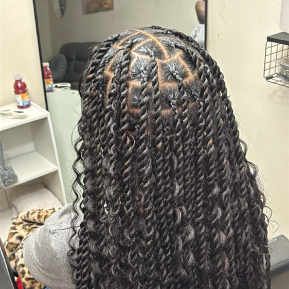 Medium Island Twist - Butt length at Knotless By Mya in union city, GA