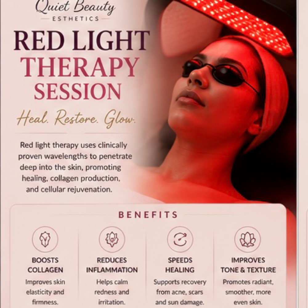 Red Light Therapy at Quiet Beauty Esthetics By Tamika in Columbia, SC