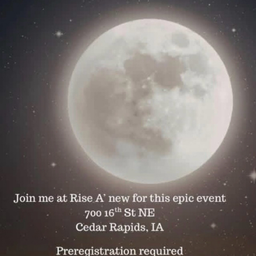 Full Moon Sound Healing June 1st at RISE Skin Rejuvenation and Body Sculpting & RISE A’new in Cedar Rapids, IA