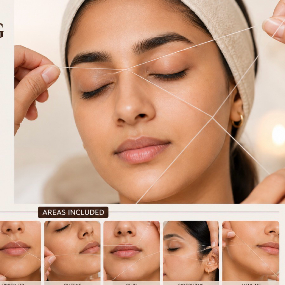 Full Face :Wax/Threading at Ush Beauty & Wellness Lounge in North Potomac, MD