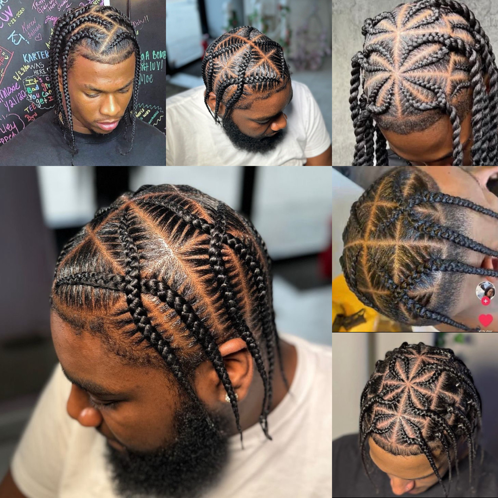 Pop Smoke Design Cornrows 8-15 at Impeccable Beauty in Clarksville, TN