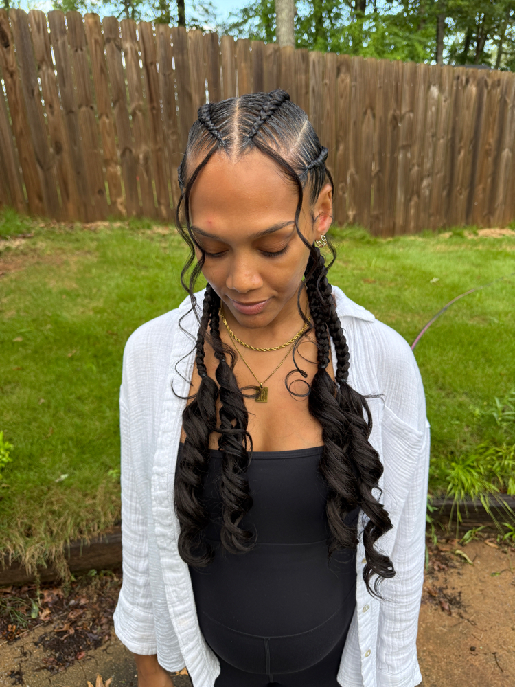 French Curl Stitch Braids at I.Lenice Designs in Mableton, GA