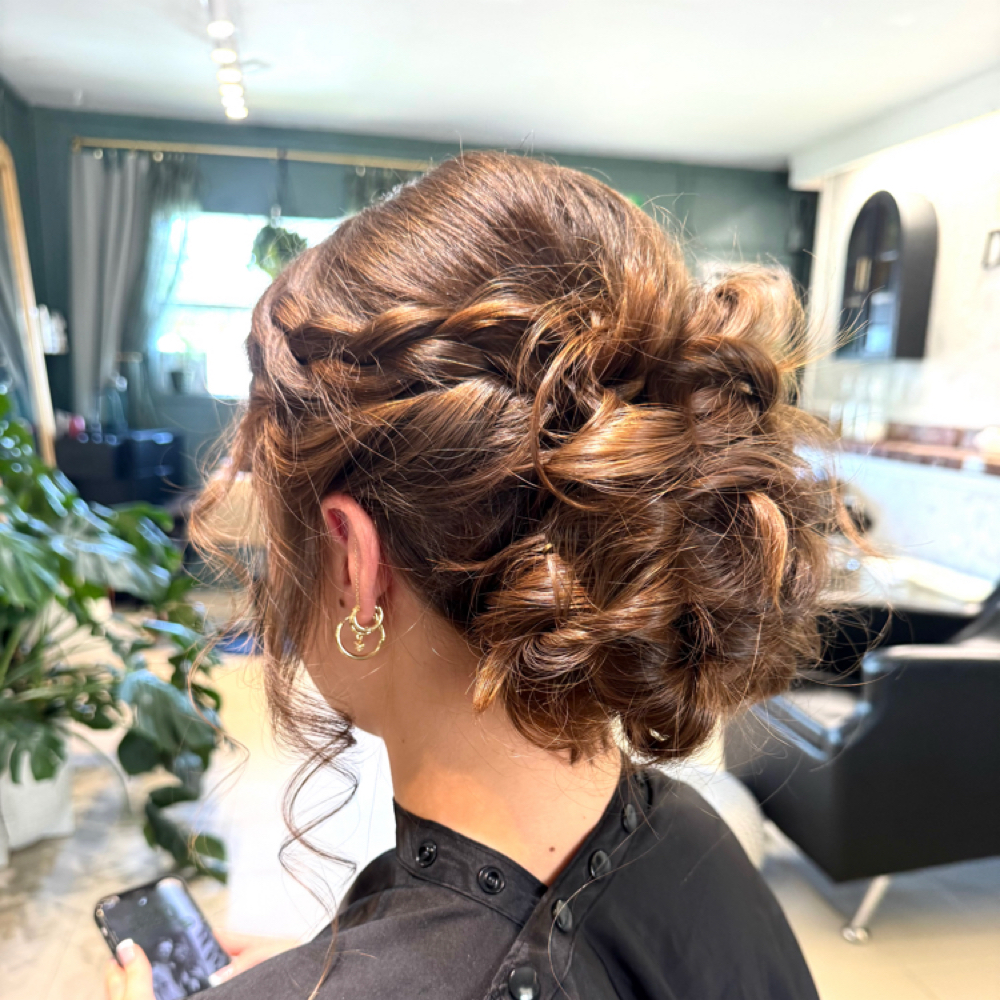 Updo at Briana at The Driftwood Salon in Indialantic, FL