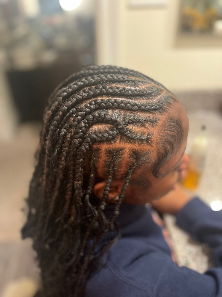 Fulani Braids at Kreations by De’Xiang in Houston, TX