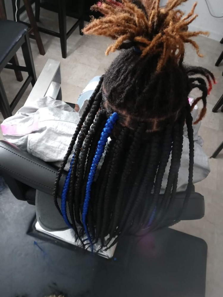 Kids Braids Over Locs