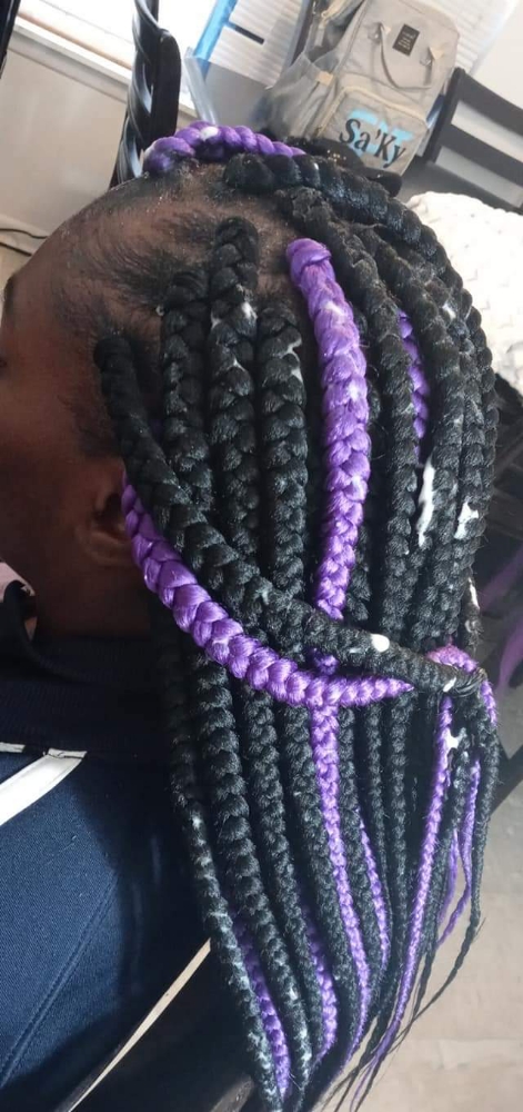 Box Braids Over Locs