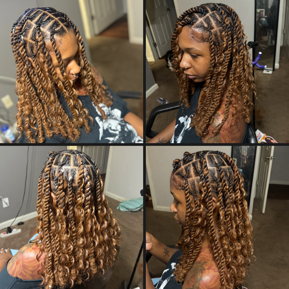Medium Boho individual Locs